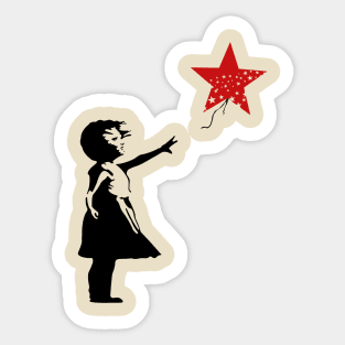 Banksy Little Girl with Balloon Sticker